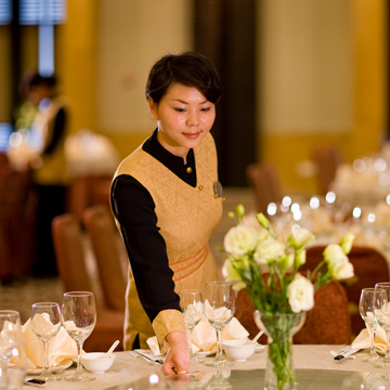 中式宴會(huì)廳拍攝