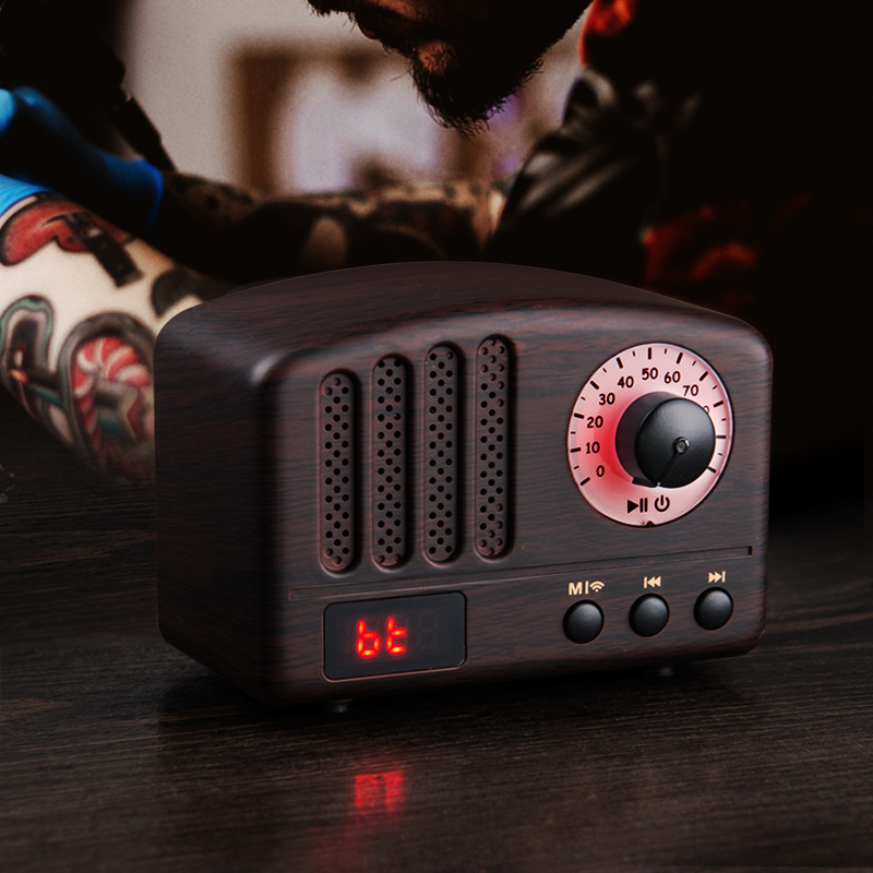 新貓王M3復古音箱美圖設計，復古音響詳情設計，音響品牌商標設計，音響畫冊網站設計