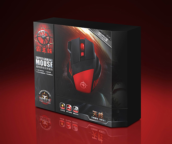 霸王蛛數碼電競產品包裝設計